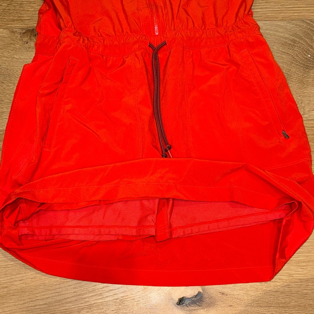 Athleta expedition Red Sleeveless Zip-Up Dress built in shorts women’s size 8 - Picture 7 of 10